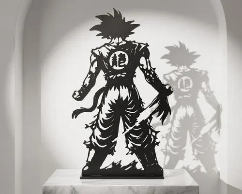 Estátua Decorativa Goku Preto