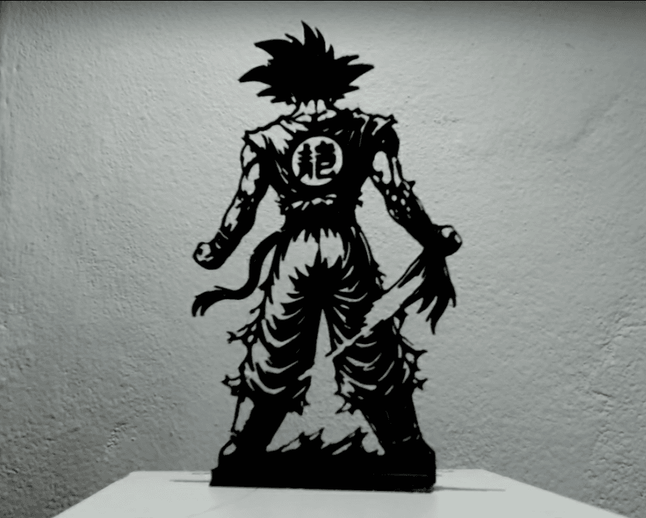 Estátua Decorativa Goku Preto - 2